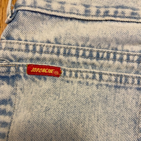 Vintage Jordache, 80s - 90s Ultra Hight Waisted Acid Wash Jeans - Picture 6 of 9
